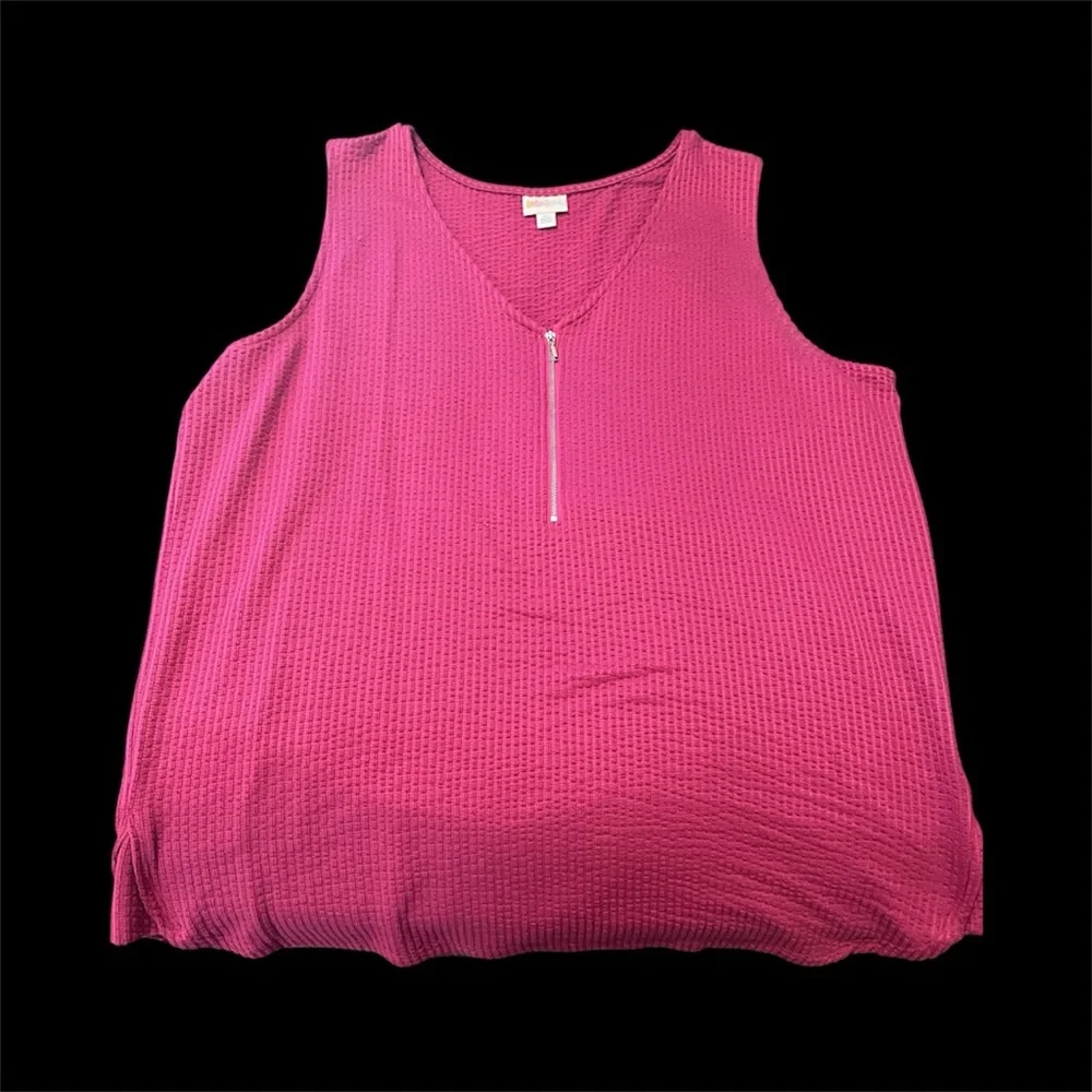 LulaRoe “Rachael” XL Tank Top with Zipper - Picture 1 of 4